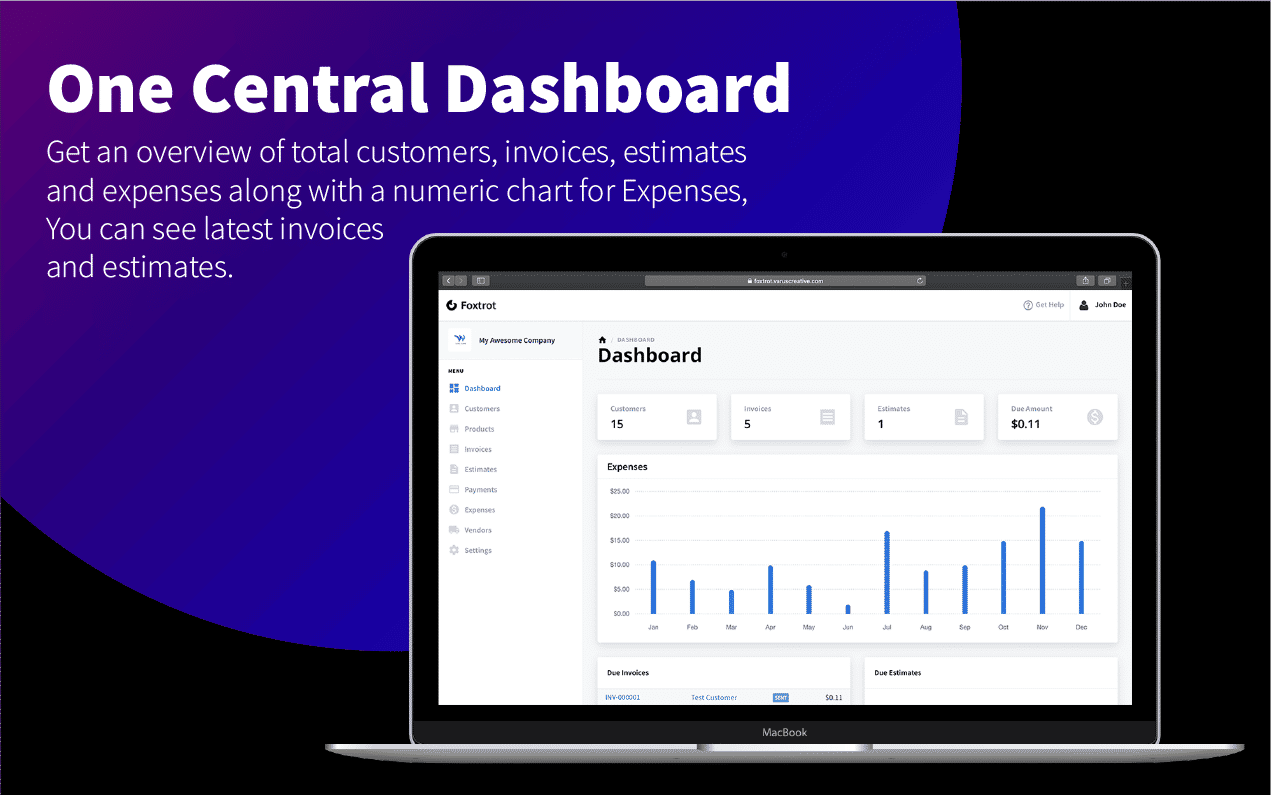 Foxtrot (SaaS) - Customer, Invoice and Expense Management System - 5