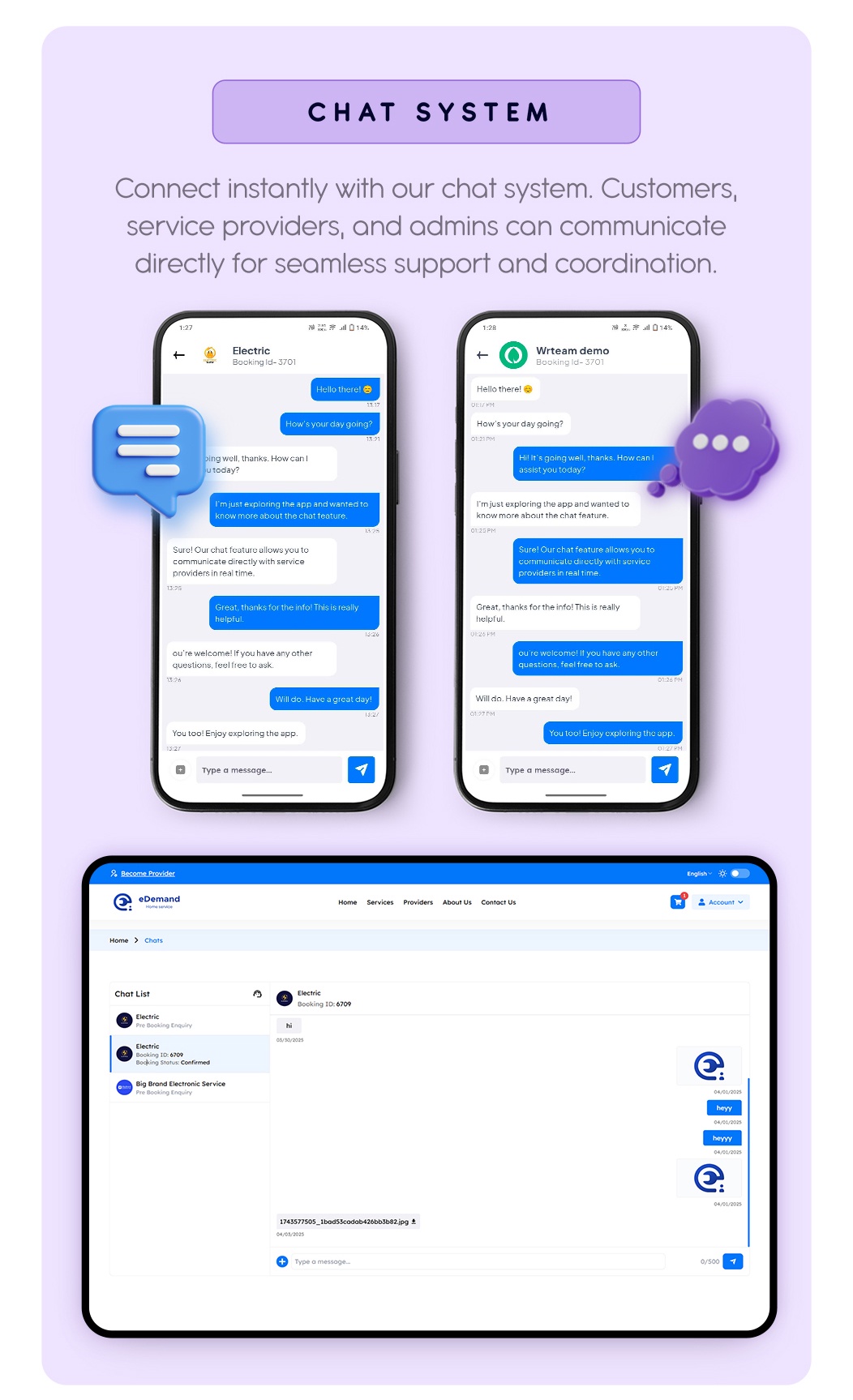 eDemand – Multi Vendor On-Demand Handyman Service App with Flutter & Web Version with PWA Support - 19