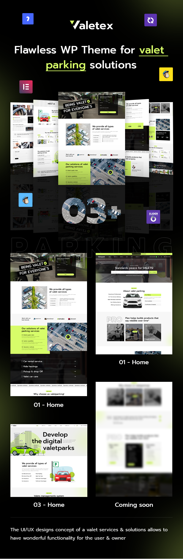 Valet & Parking WordPress Theme