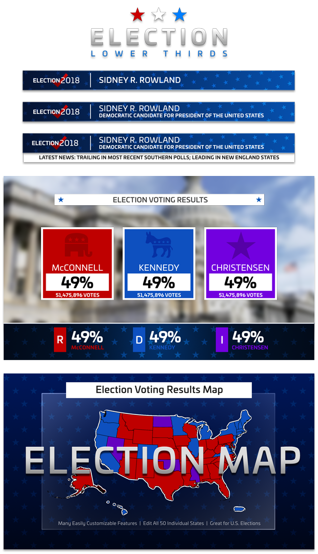 Election Elements Kit | MOGRT for Premiere Pro - 2