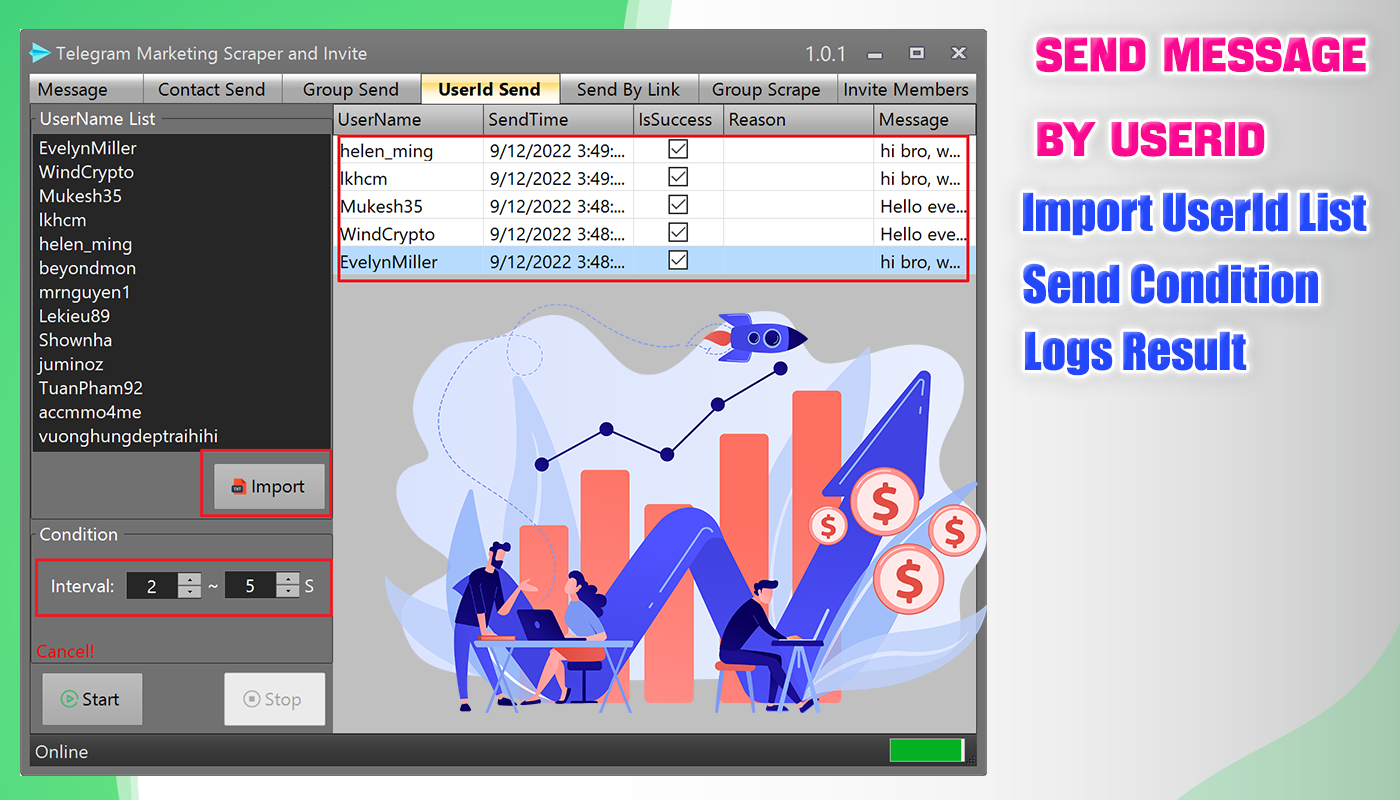 Telegram Marketing Scraper and Invite |Group|Channel|Users|Bulk Sender 5.0.1