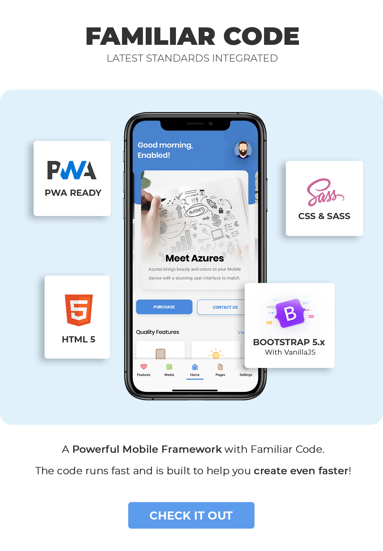 Azures Mobile Template & PWA - 9