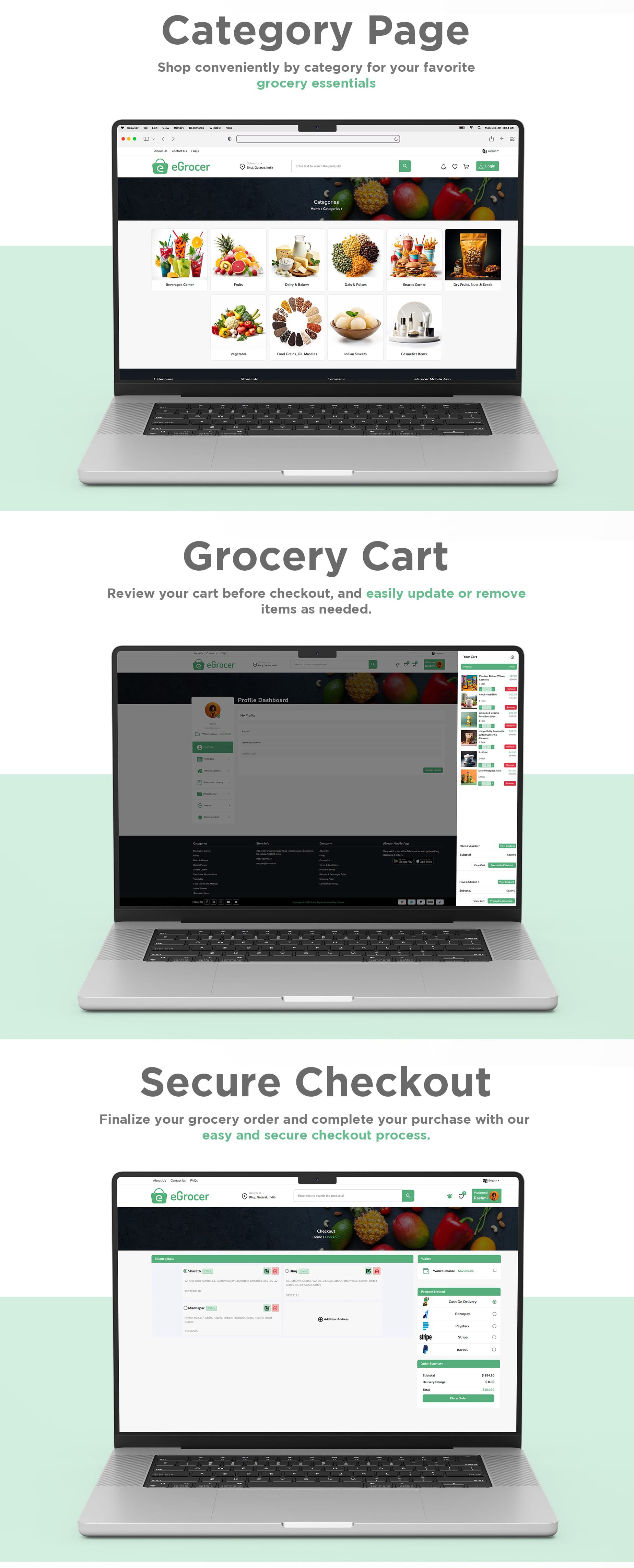 eGrocer - Online Multi Vendor Grocery Store, eCommerce Flutter Full App | Admin Panel | Web Version - 23