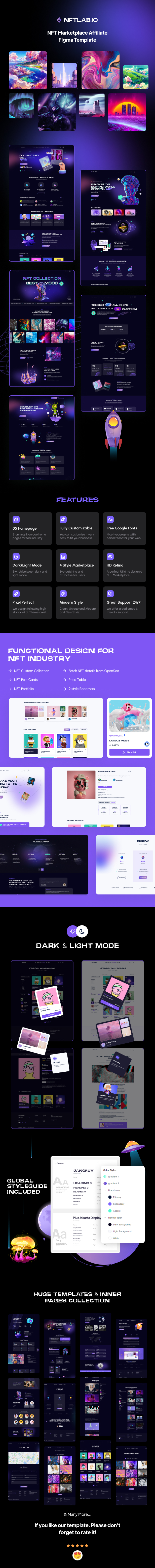 NFTLAB.IO - NFT Marketplace Affiliate Figma Template - 1