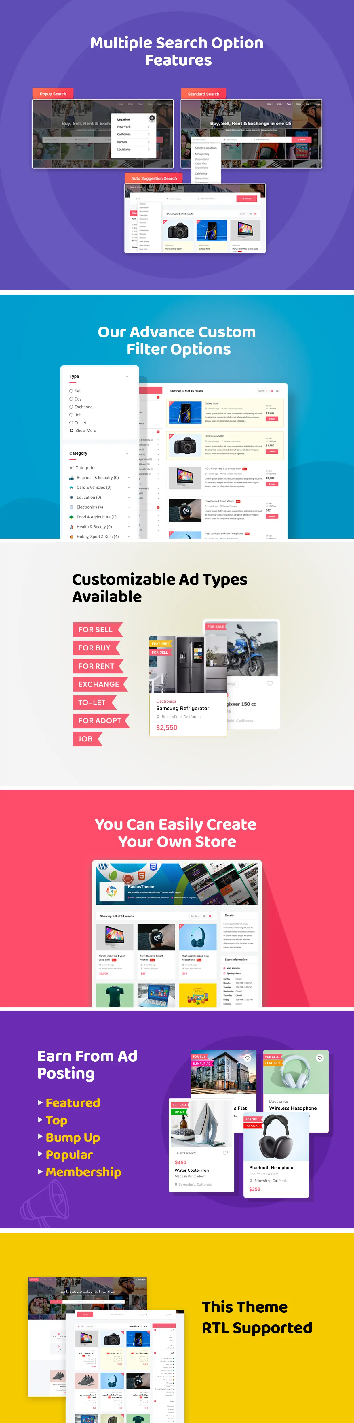 Classified ads WordPress Theme