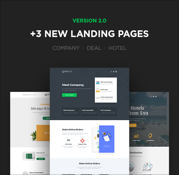 MEGAPACK - Multipurpose Unbounce Landing Pages Pack - 4