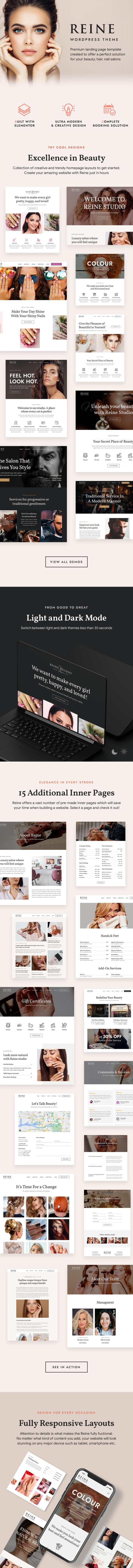 Reine - Salon & Spa WordPress Theme with Appointments Booking - 2