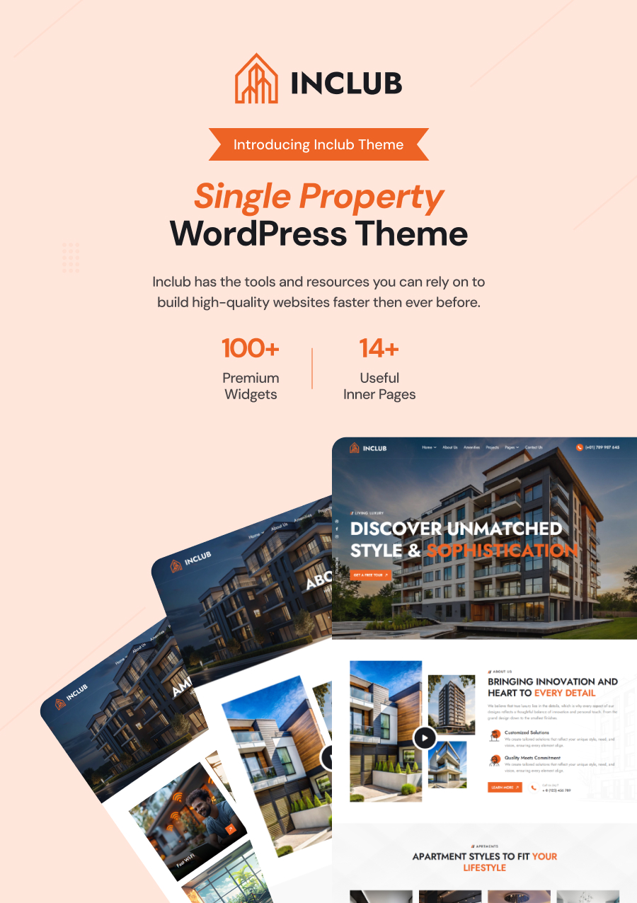 Inclub - Single Property WordPress Theme - 3