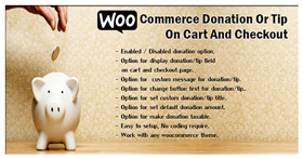 WooCommerce Bağış Veya İpucu On Sepeti Ve Ödeme