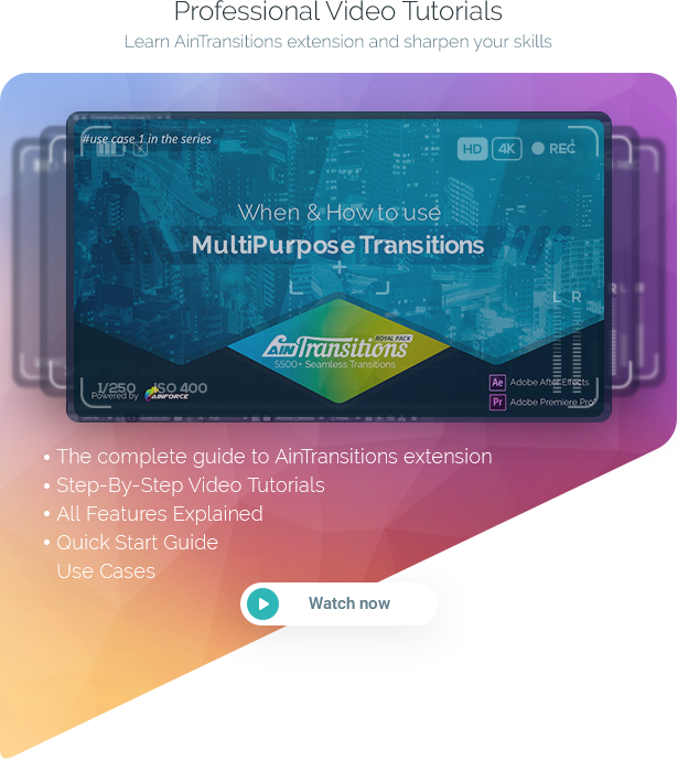 AinTransitions | Ultimate Multipurpose Transitions Pack - 53