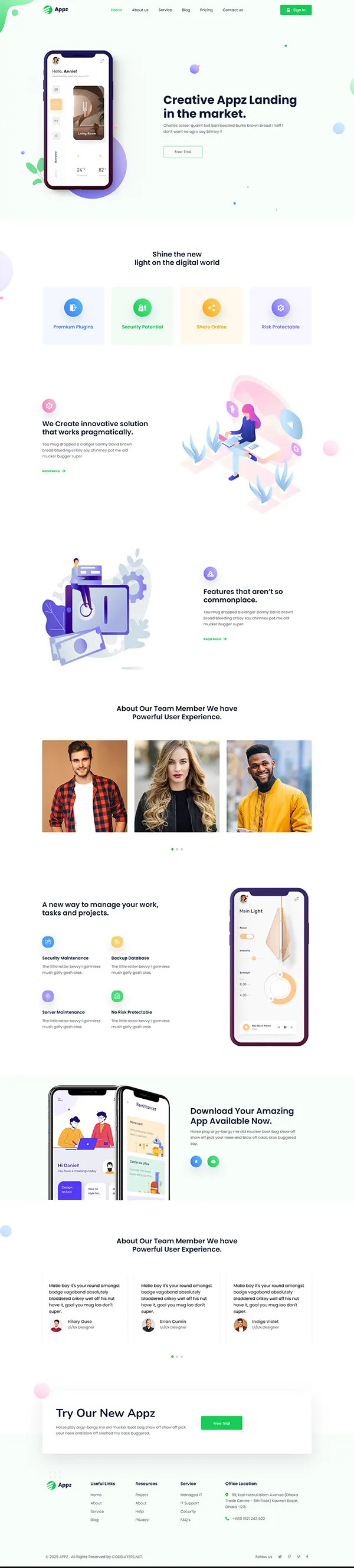 Appz joomla template