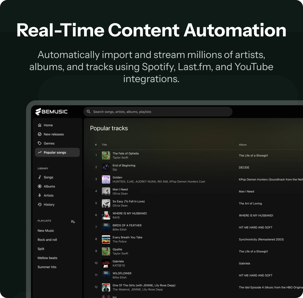 BeMusic - Music Streaming Engine - 3