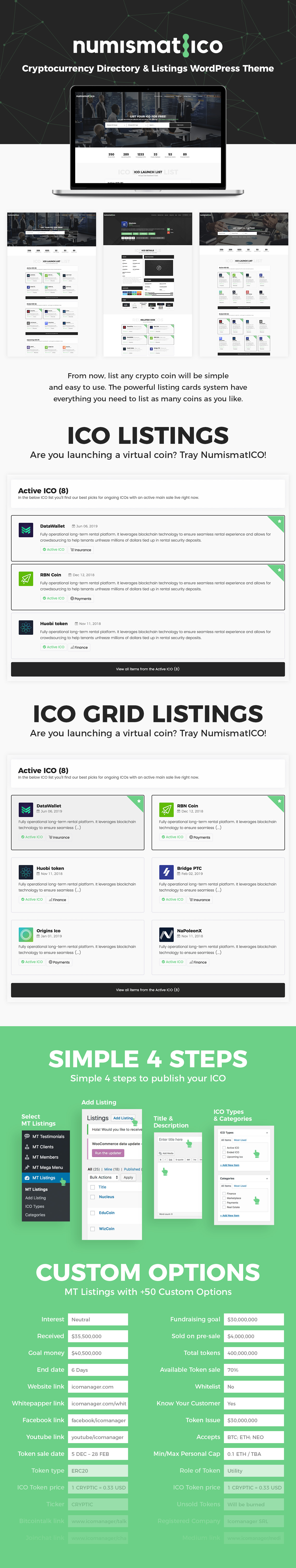 Numismatico - Cryptocurrency Directory & Listings WordPress Theme - 9