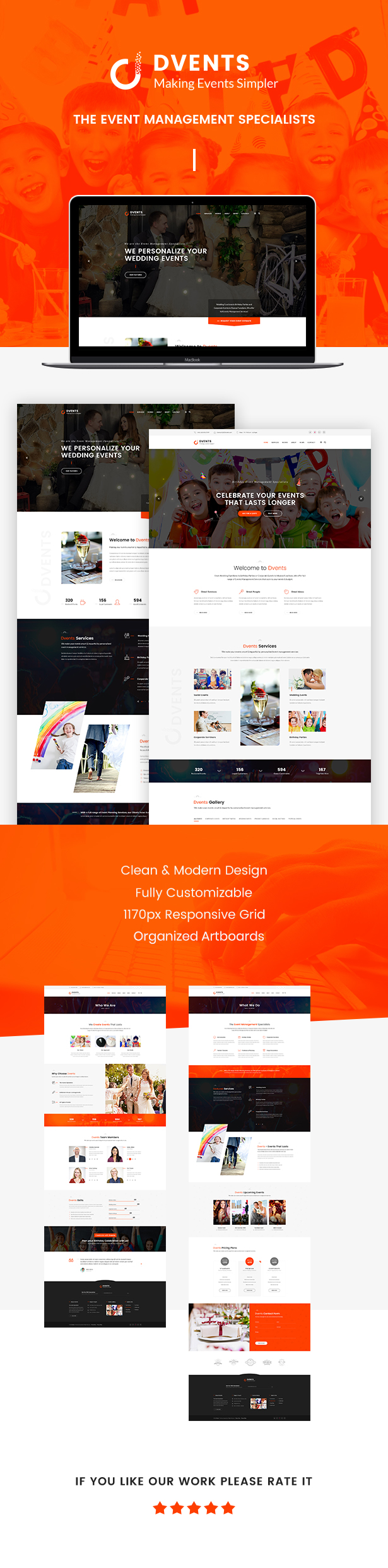 Dvents -  Figma Template - 2