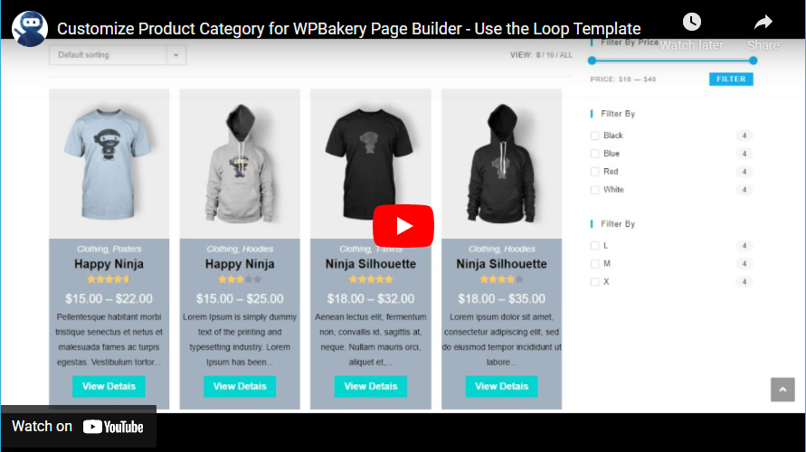 为 WPBakery Page Builder 自定义产品类别 - 3