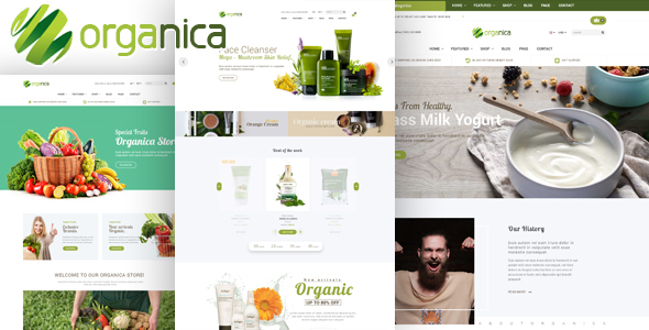 Organica - Organic, Beauty, Natural Cosmetics, Food, Farn and Eco WordPress Theme - WooCommerce eCommerce