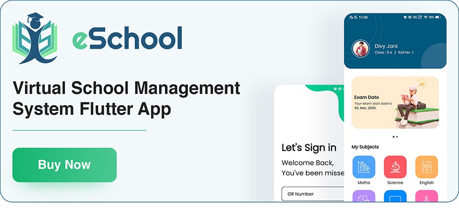 Teacher Flutter App - eSchool Virtual School Management System - 5