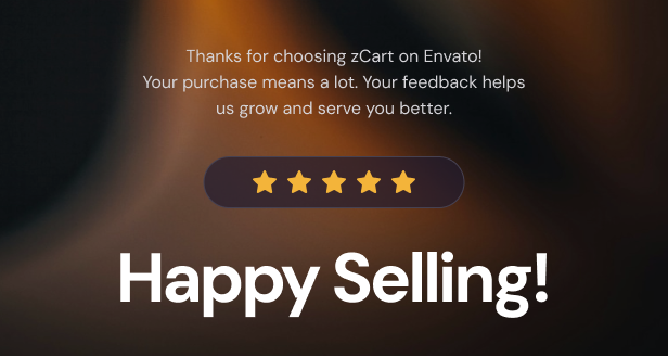 Thank you for choosing zCart