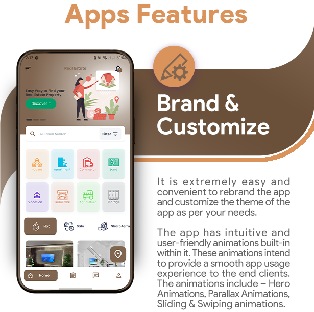 Real Estate, Properties, Brokers, Transactions, AI Based Search Multi-Vendor App with Admin Panel - 2
