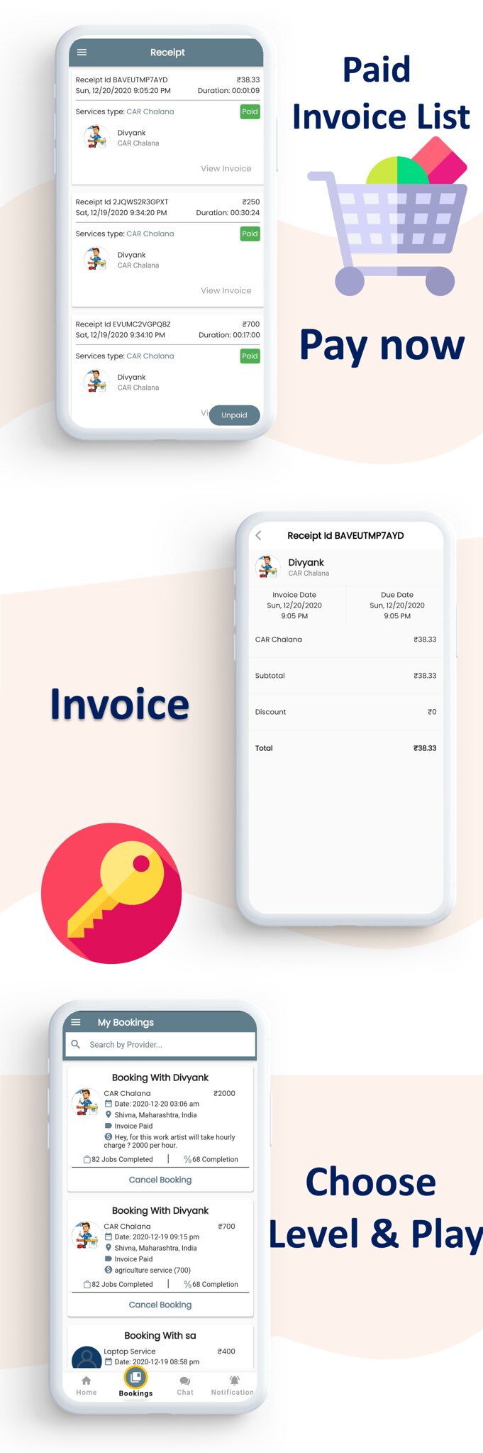 Mark Service App | Service At Home | Multi Payment Gateways Integrated | Complete Solution - 7