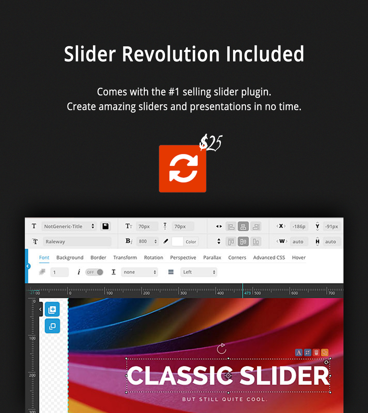 Slider Revolution Included