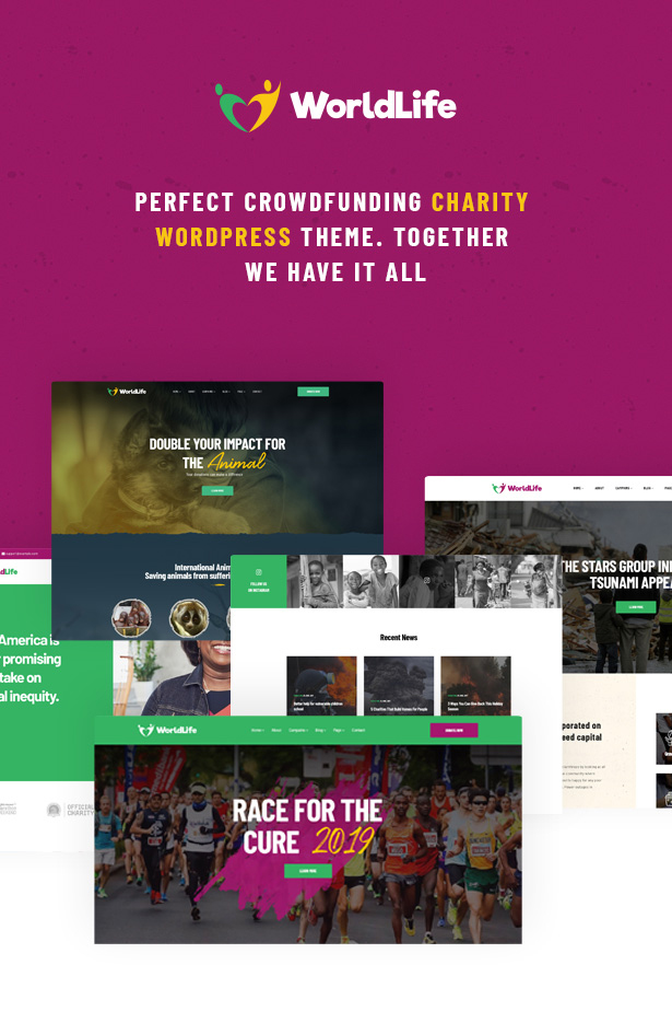 Worldlife - Nonprofit & Charity WordPress theme