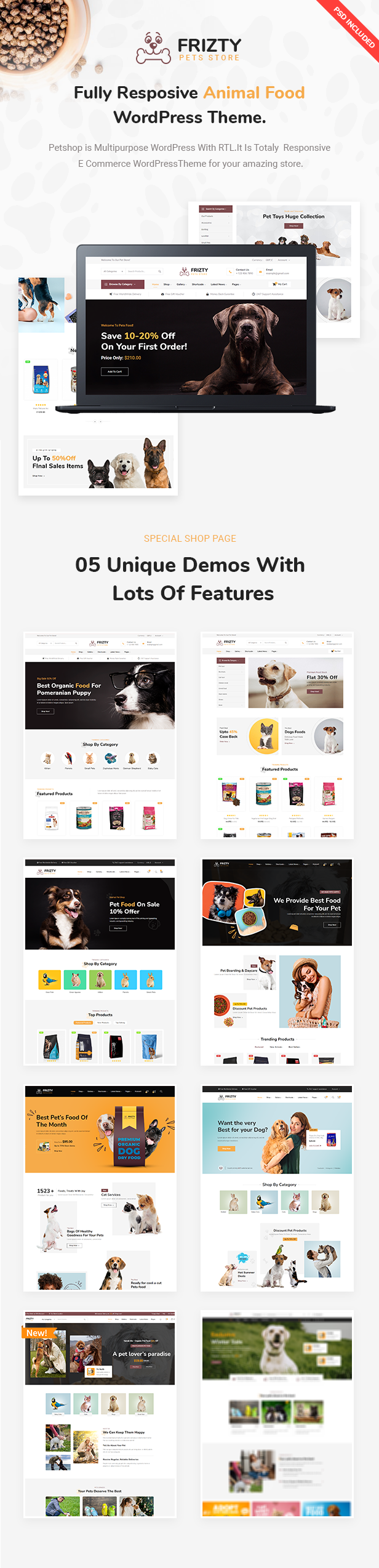 Pets Food WooCommerce Theme