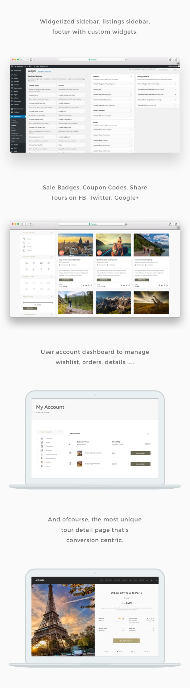 Entrada Tour Travel Booking WordPress Theme - 6