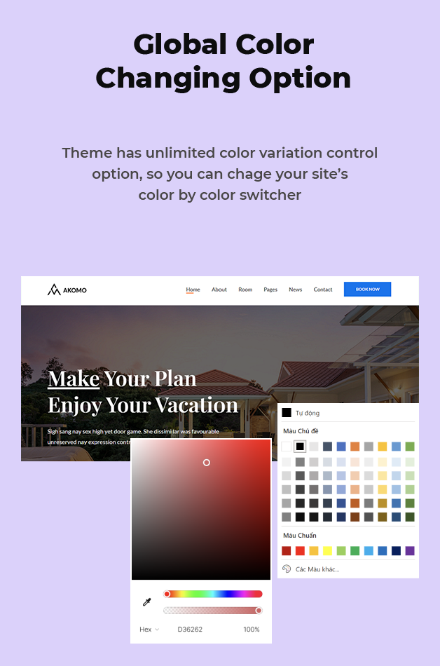Global Colors Option Available