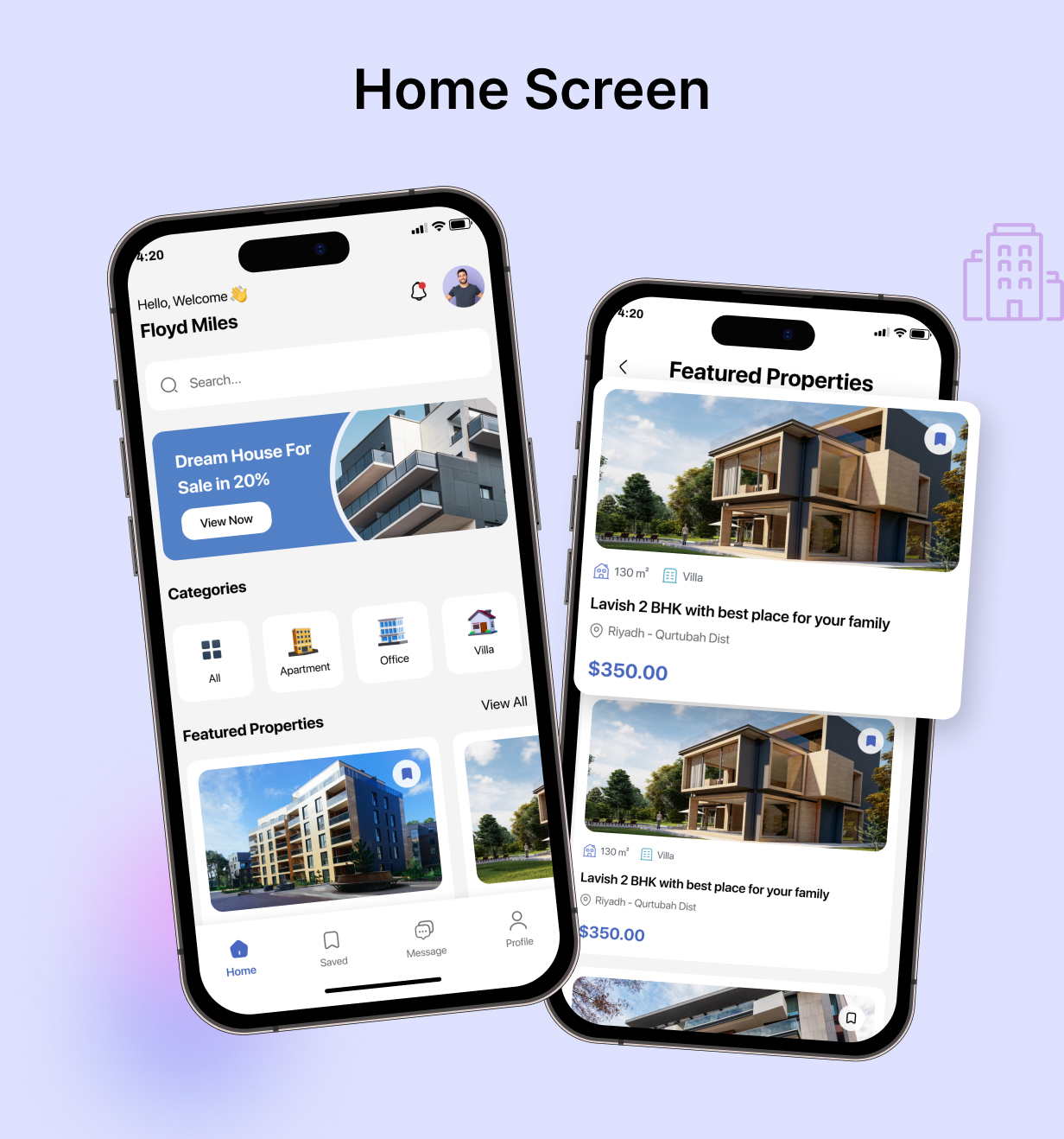 UrbanEstate UI Template: Buy, Rent Property app in Flutter(Android, iOS) | HouseHive App - 9