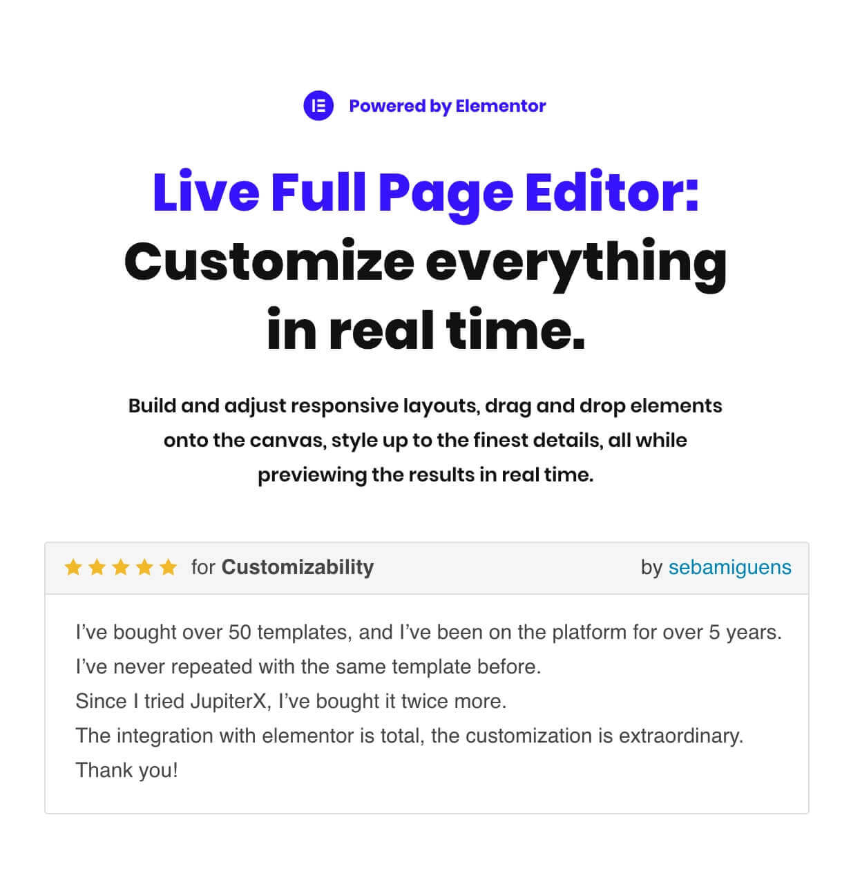 Júpiter - Tema multipropósito de Elementor - 10