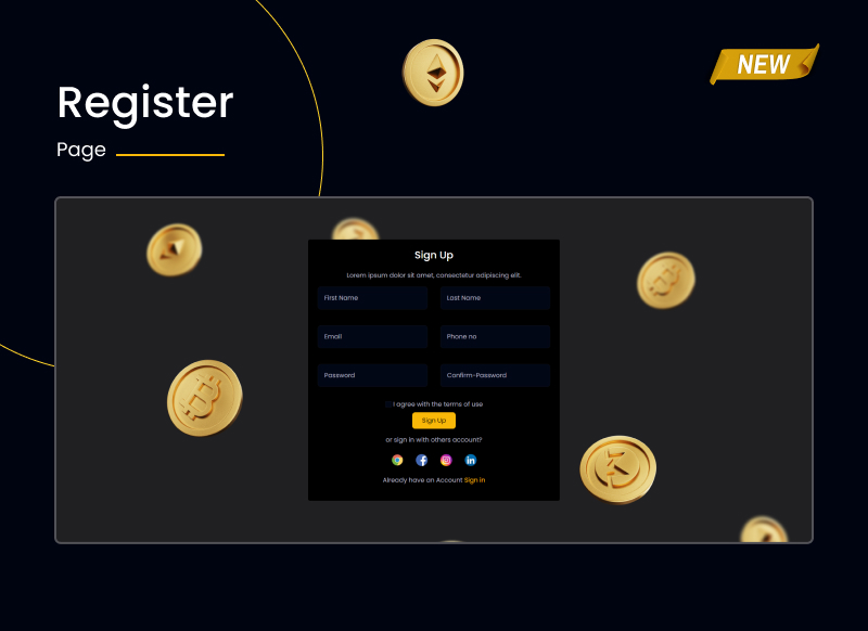 COINEX - Crypto Currency Admin Dashboard Template - 16