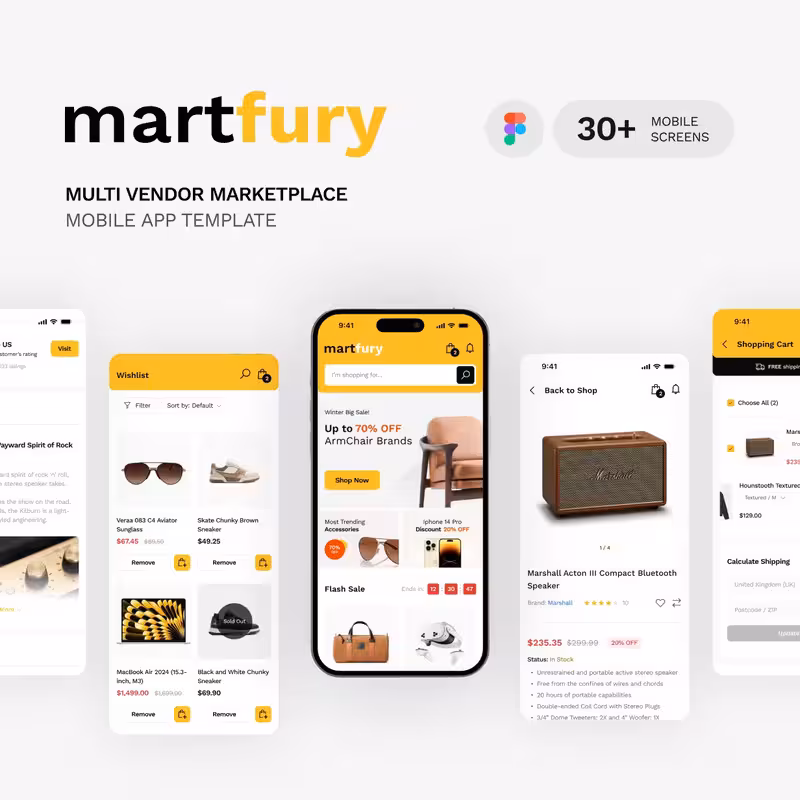 Martfury - Marketplace Mobile App Figma Template - 5
