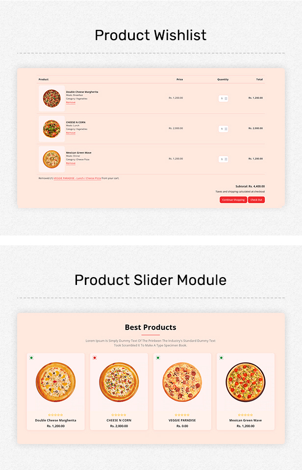 HotPizza 披萨和食品配送 Shopify 网站主题