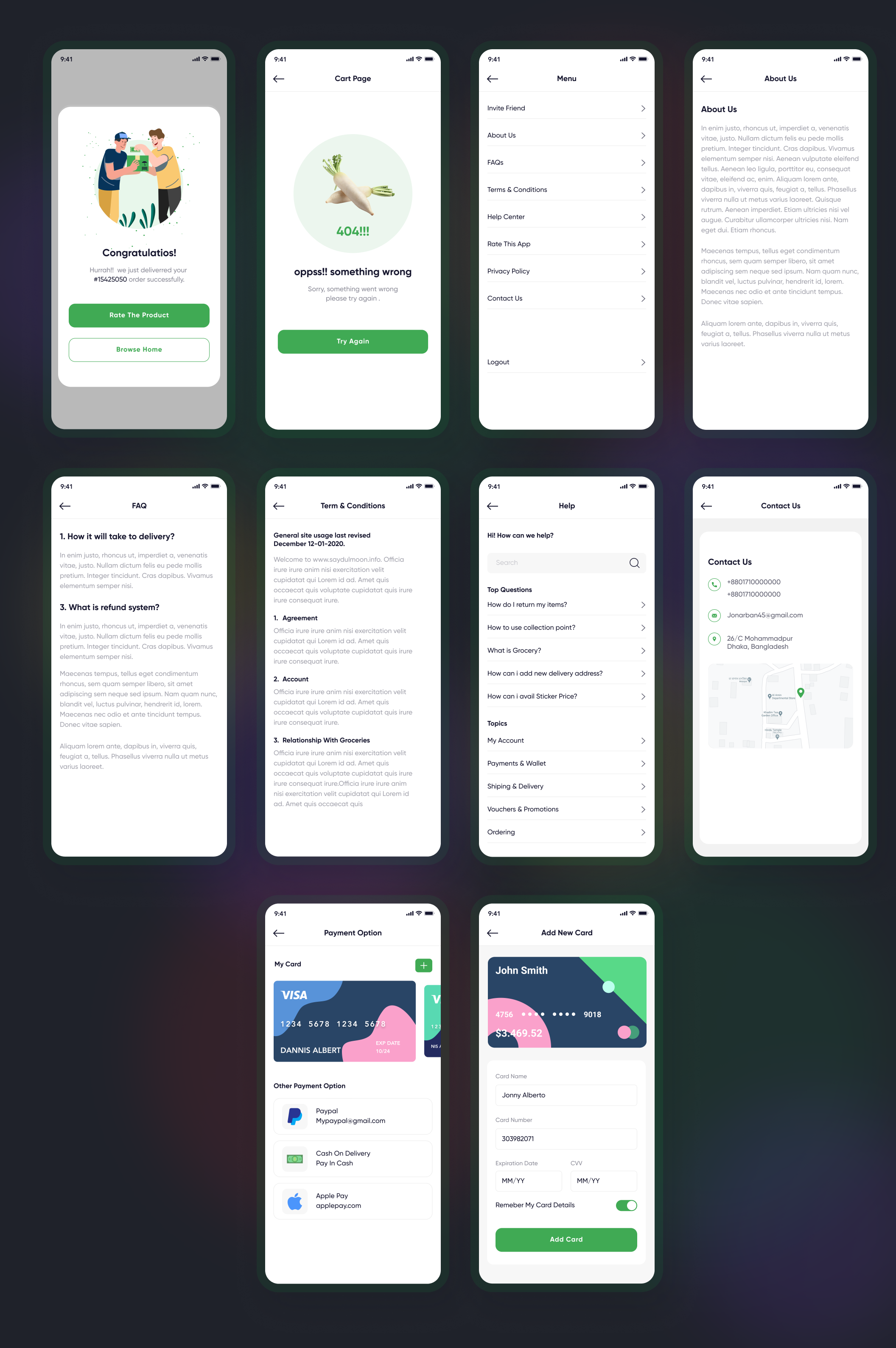 Grocery - E Grocery App React Native CLI Ui Kit