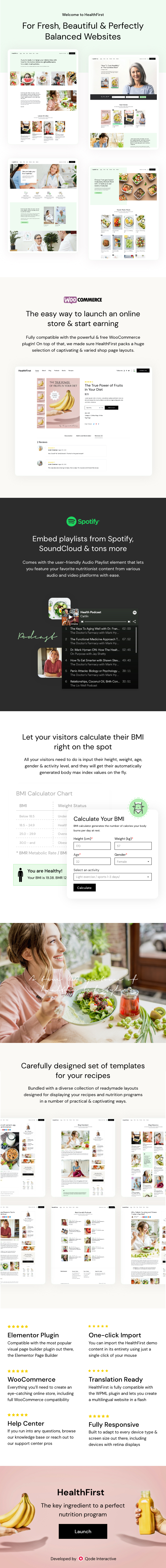 HealthFirst - Nutrition and Recipes Theme - 2