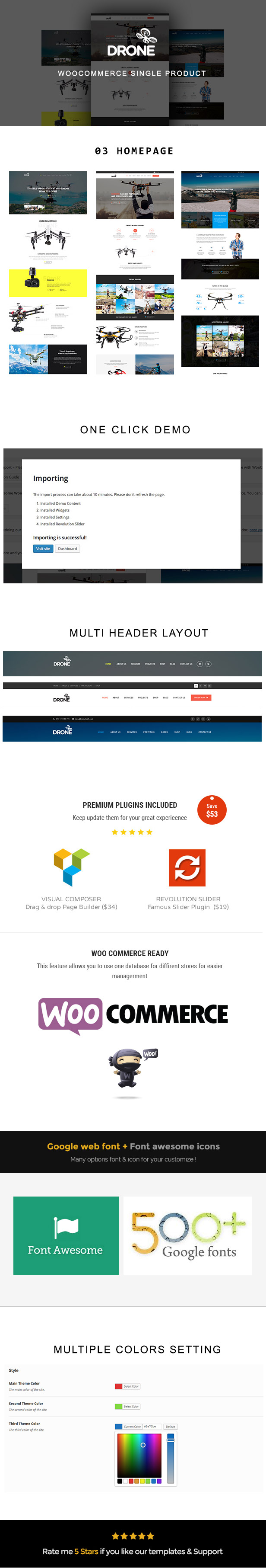 Drone - Single Product WordPress Theme - 1