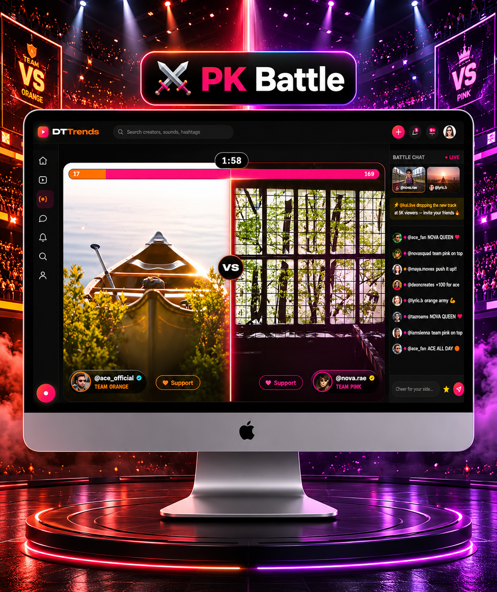 DTTrends – TikTok Clone | Reels, Live Streaming, PK Battle, Story, Feed, Chat | Flutter App - 52