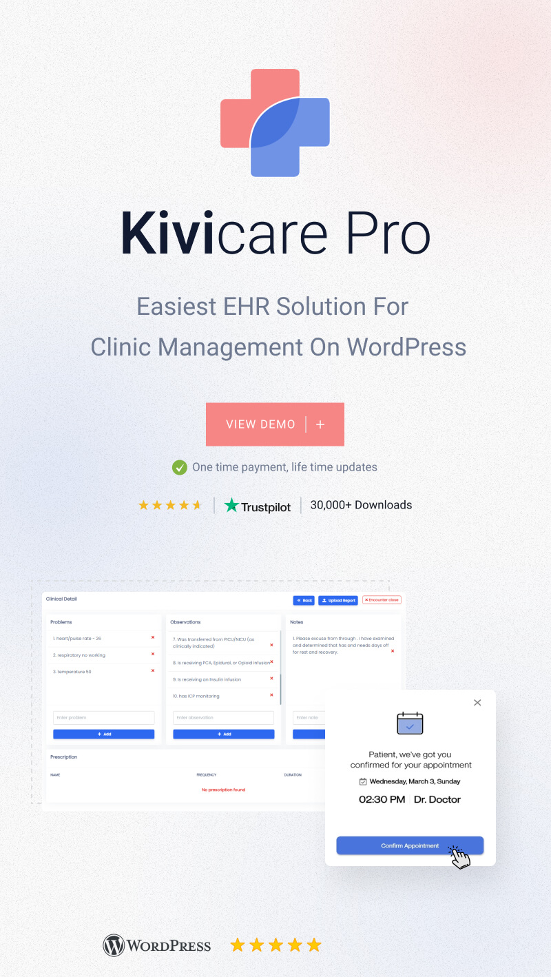 KiviCare Pro - Clinic & Patient Management System EHR (Add-on) - 11