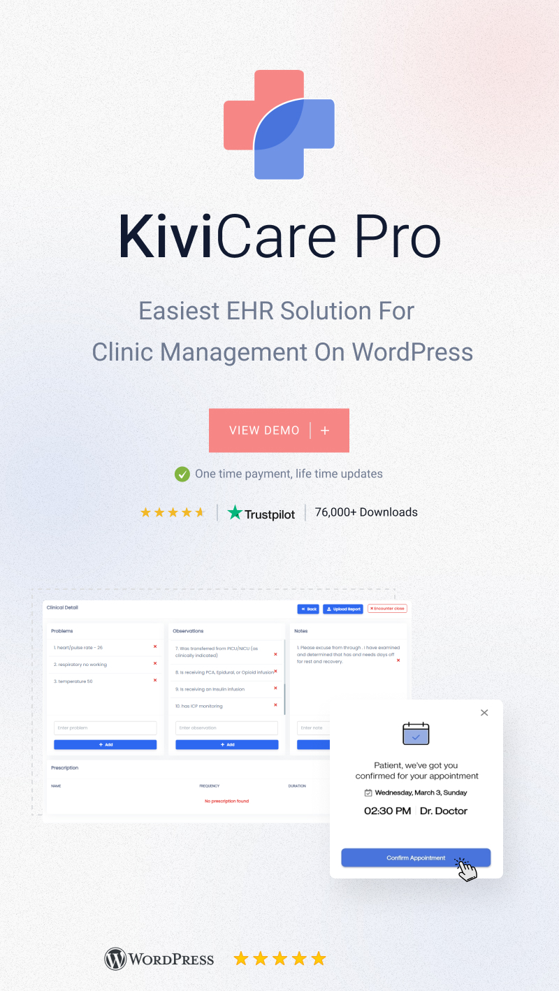 KiviCare Pro - Clinic & Patient Management System EHR (Add-on) - 11