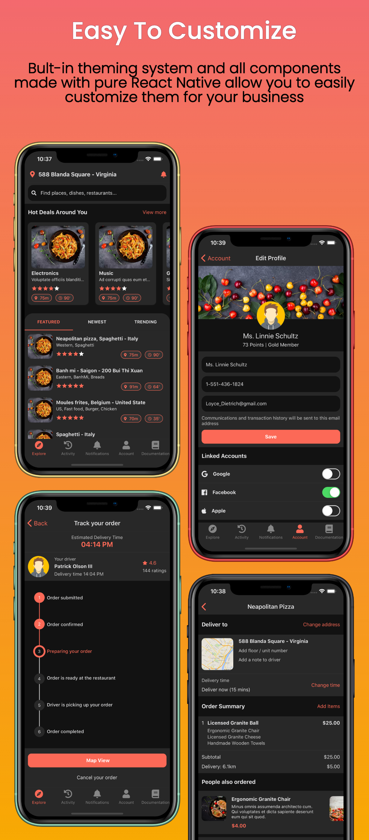 Food Star - Mobile React Native Food Delivery Template - 4