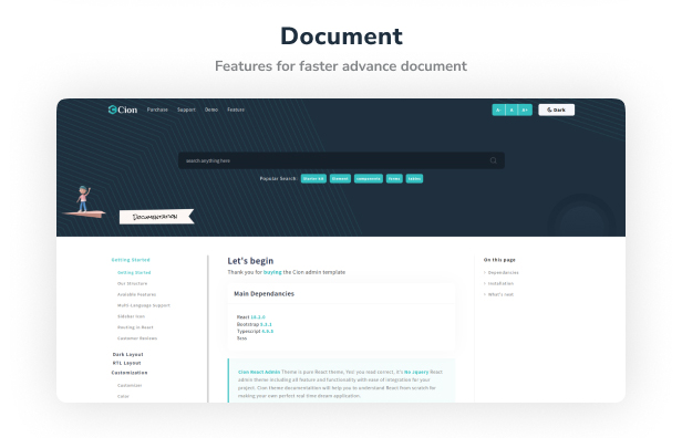 Cion Admin Dashboard theme