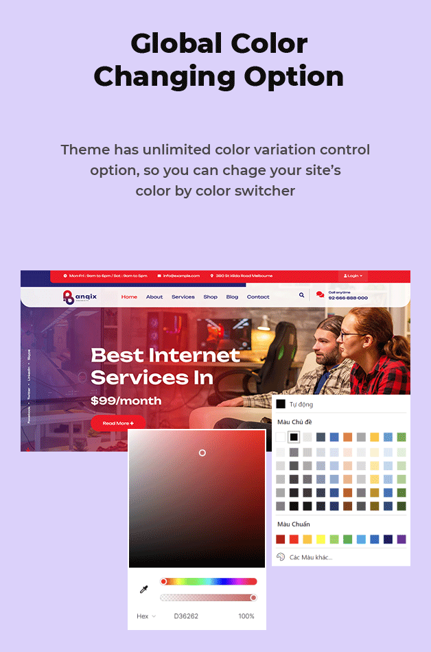 Global Colors Option Available