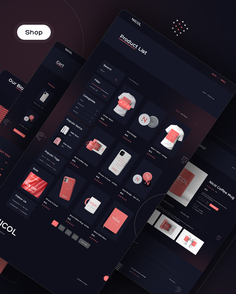 Nicol - Creative Agency Figma UI Kit - 6