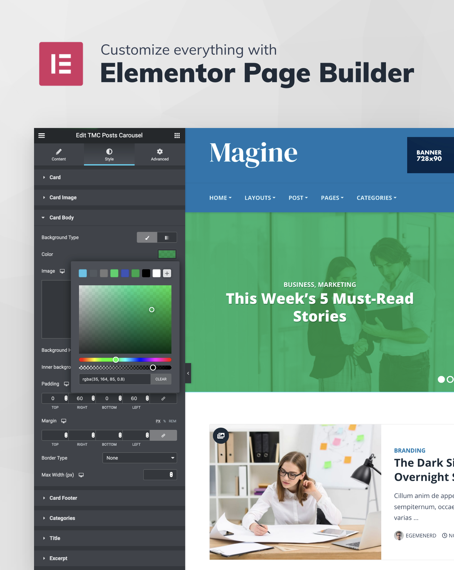 Magine - Business Blog WordPress Theme