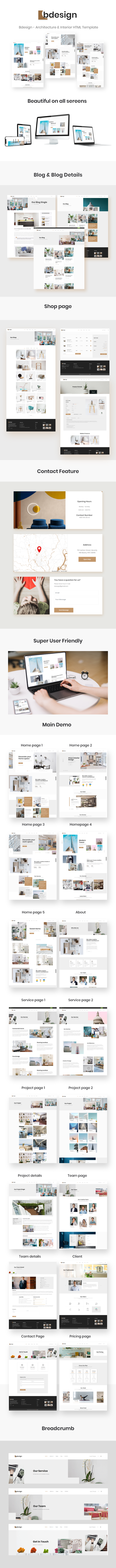 Bdesign - Architecture & interior Design HTML Template - 1