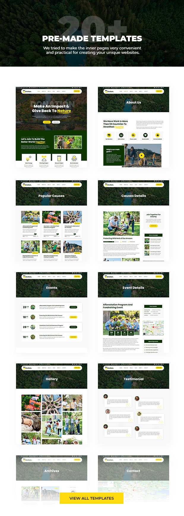 environ html inner pages
