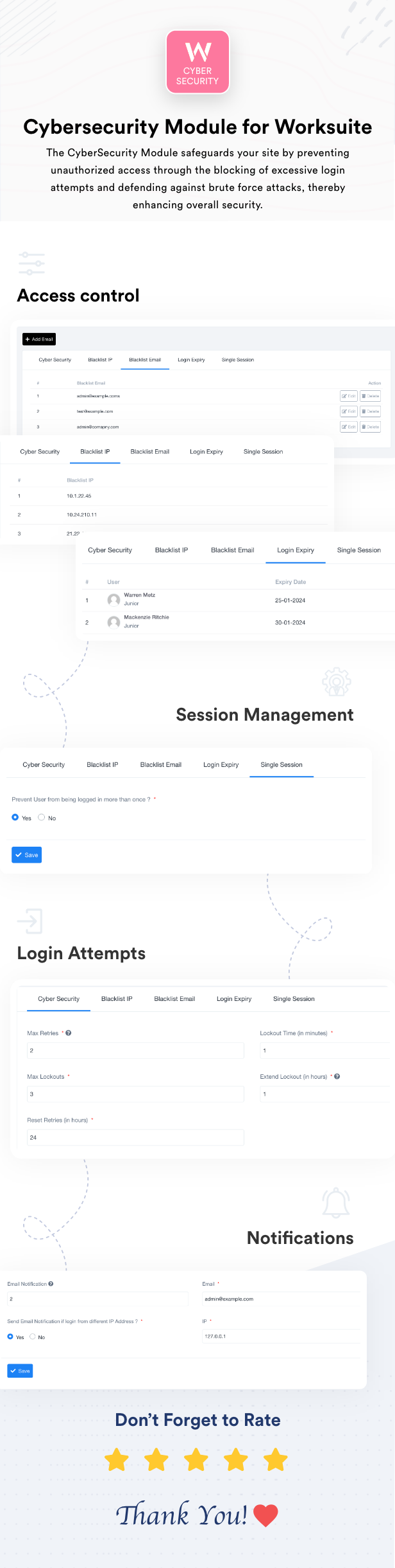 Cyber Security Module for Worksuite CRM - 1