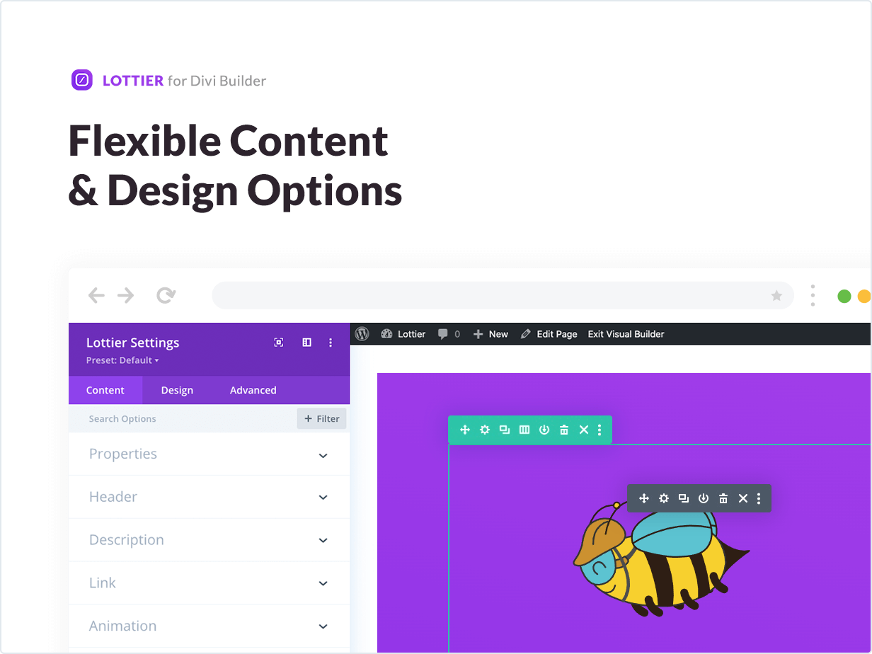 Flexible Content and Design Options