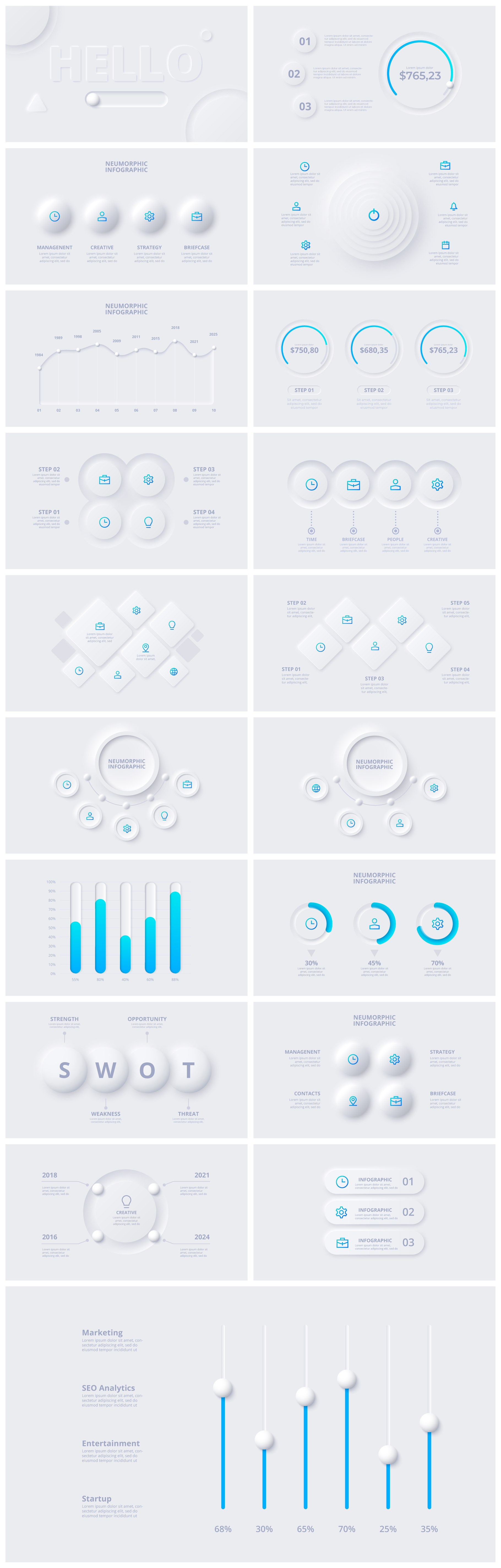 Multipurpose Infographics PowerPoint Templates v.5.2 - 59